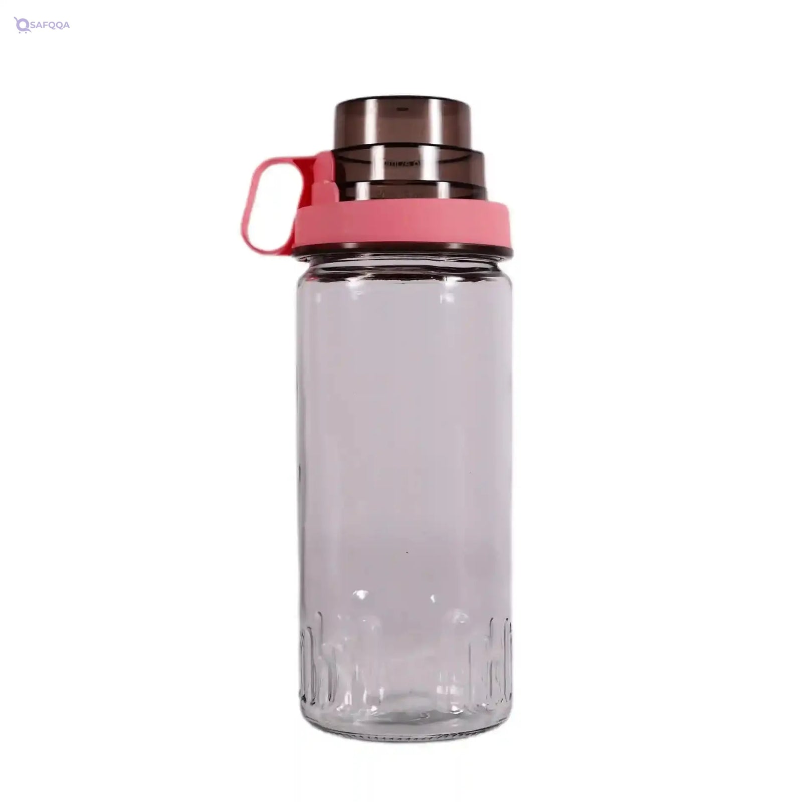 Herevin Measure Cup Canister - 1.46L Capacity, Salmon, Transparent Lid, Measurement Markings, Made in Turkey (Kitchen, Baking, Meal Prep) - Safqqa Egypt