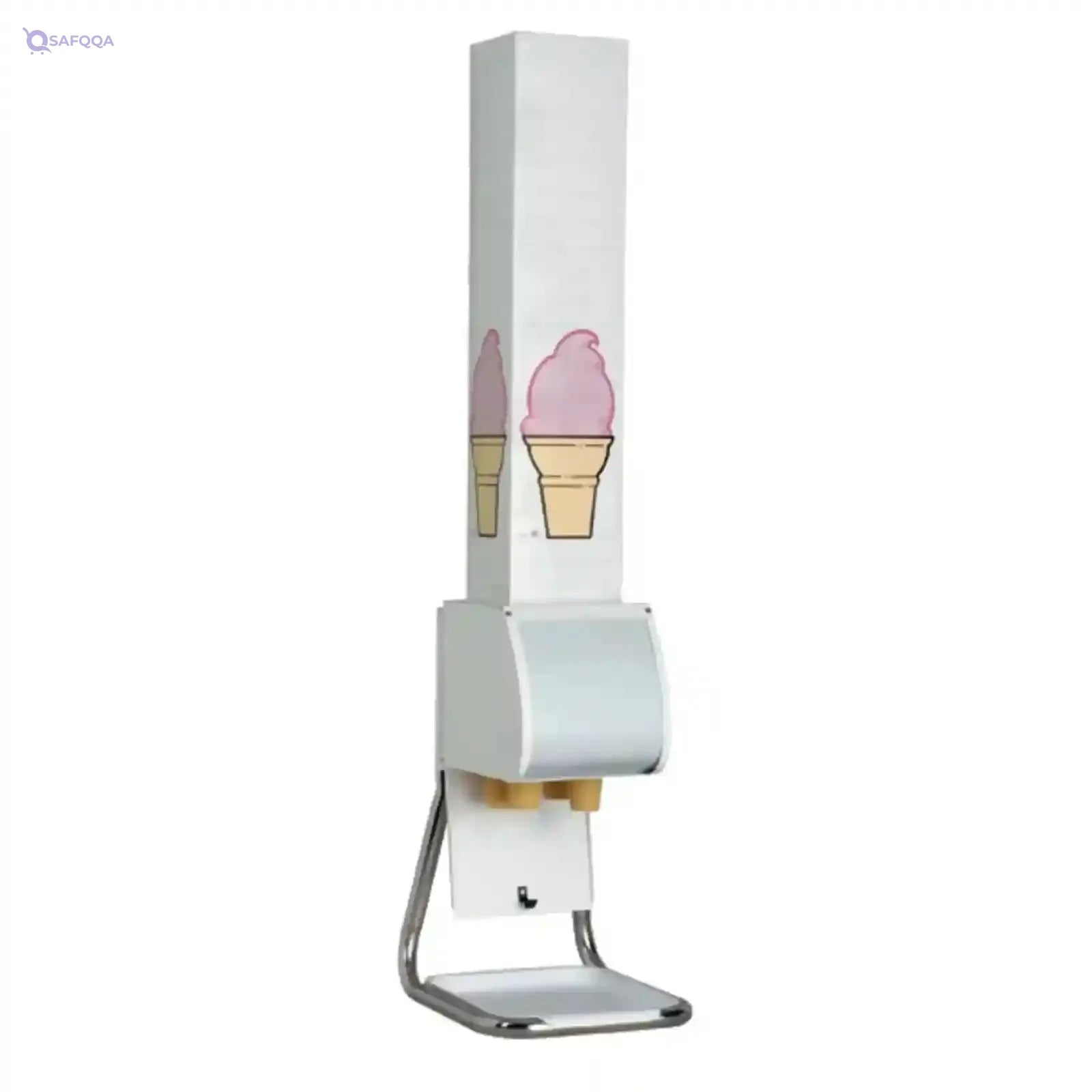 Dispense-Rite BCDS-BFL Countertop Boxed Ice Cream Cone Dispenser, White - Safqqa