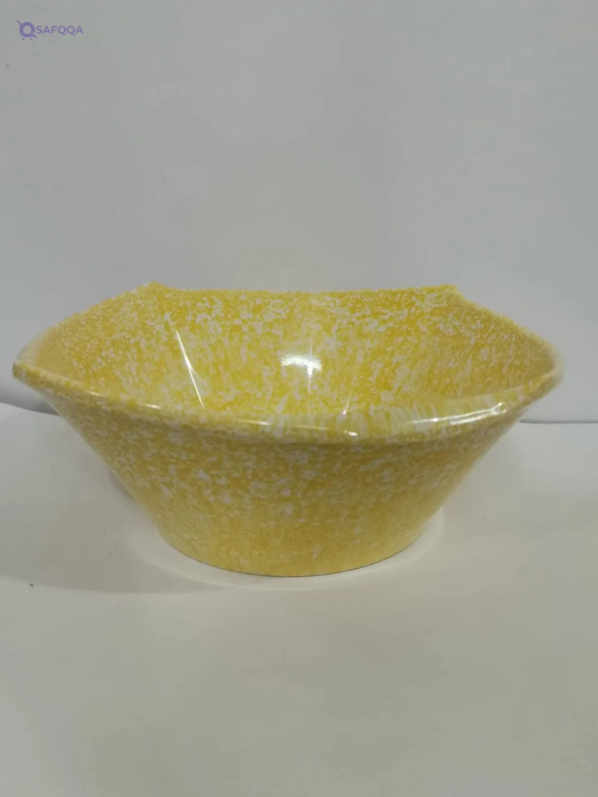 PURE Melamine Granite Square Salad Bowl,• Ideal for serving salads, fruits, snacks, and sides - Safqqa