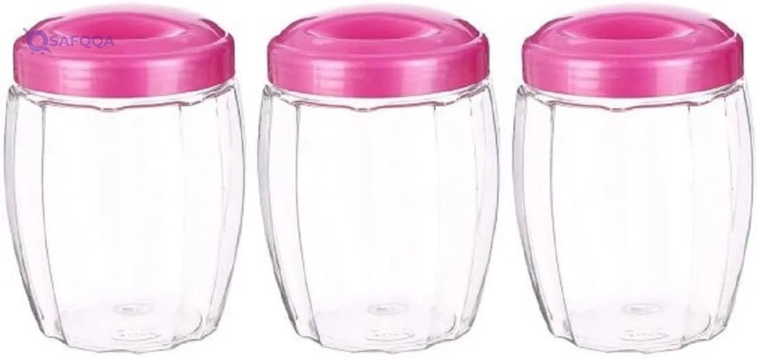 Lamsa Plast Spice jar Set ,3 pieces Made from durable, high-quality plastic - Safqqa