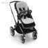 Bugaboo Double Stroller Seat Liner - Soft, Antibacterial Fabrics, 3D Breathable Mesh - Reversible Design - Misty Grey - Safqqa