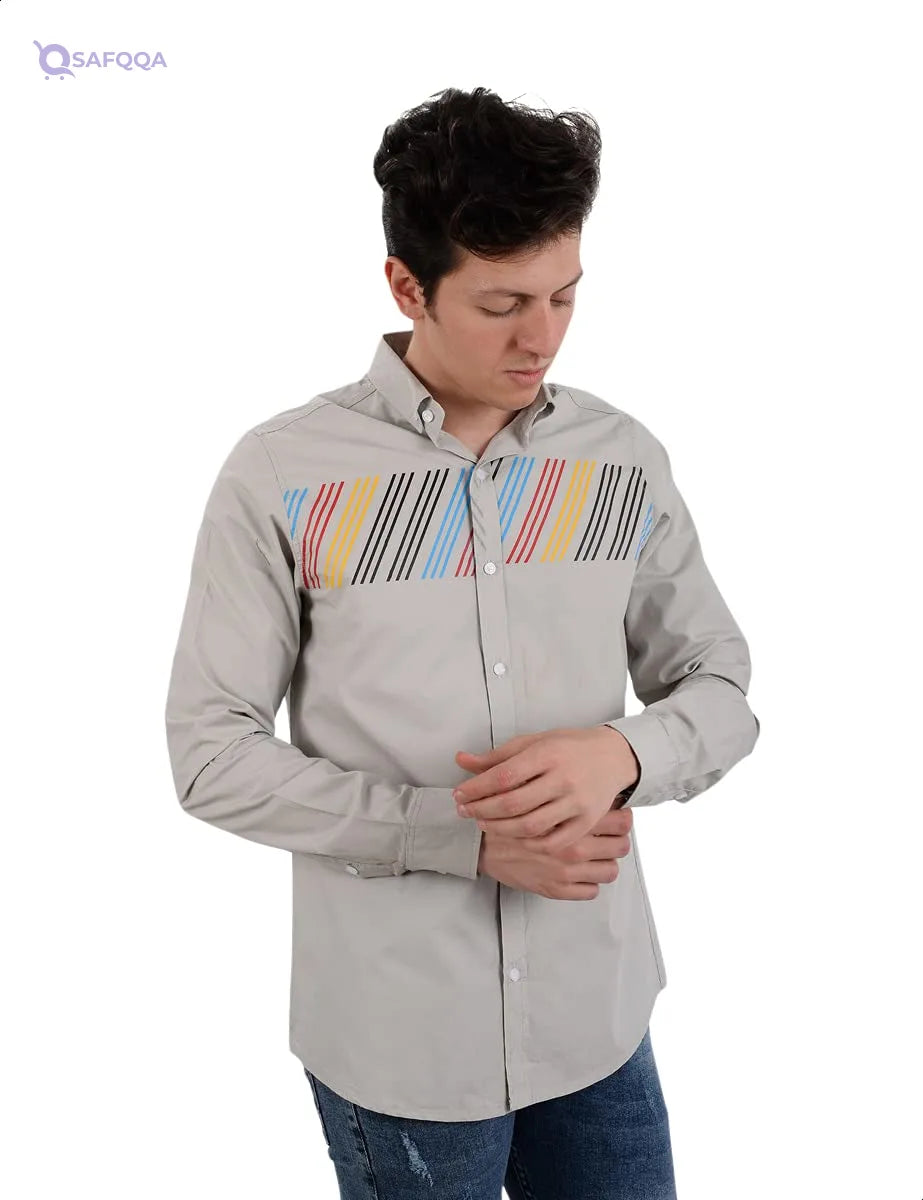 White Rabbit Shirt for Men Modern and versatile design - Safqqa