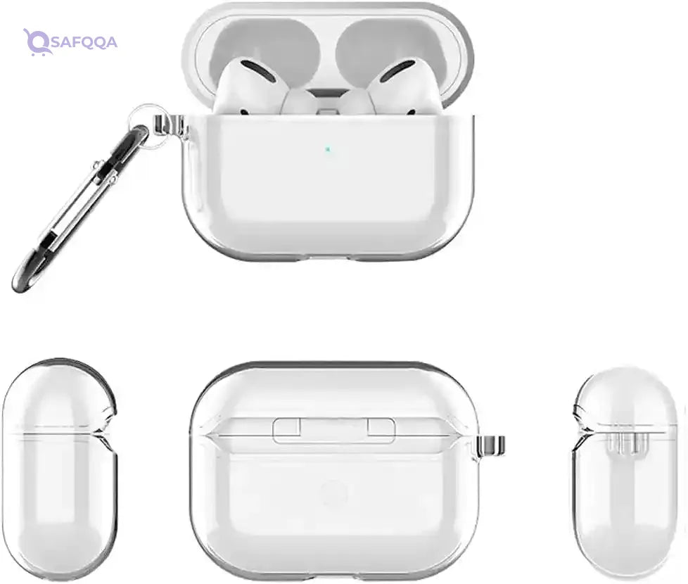 Transparent protective hard clear case cover for airpods pro - pure transparent - Safqqa Egypt