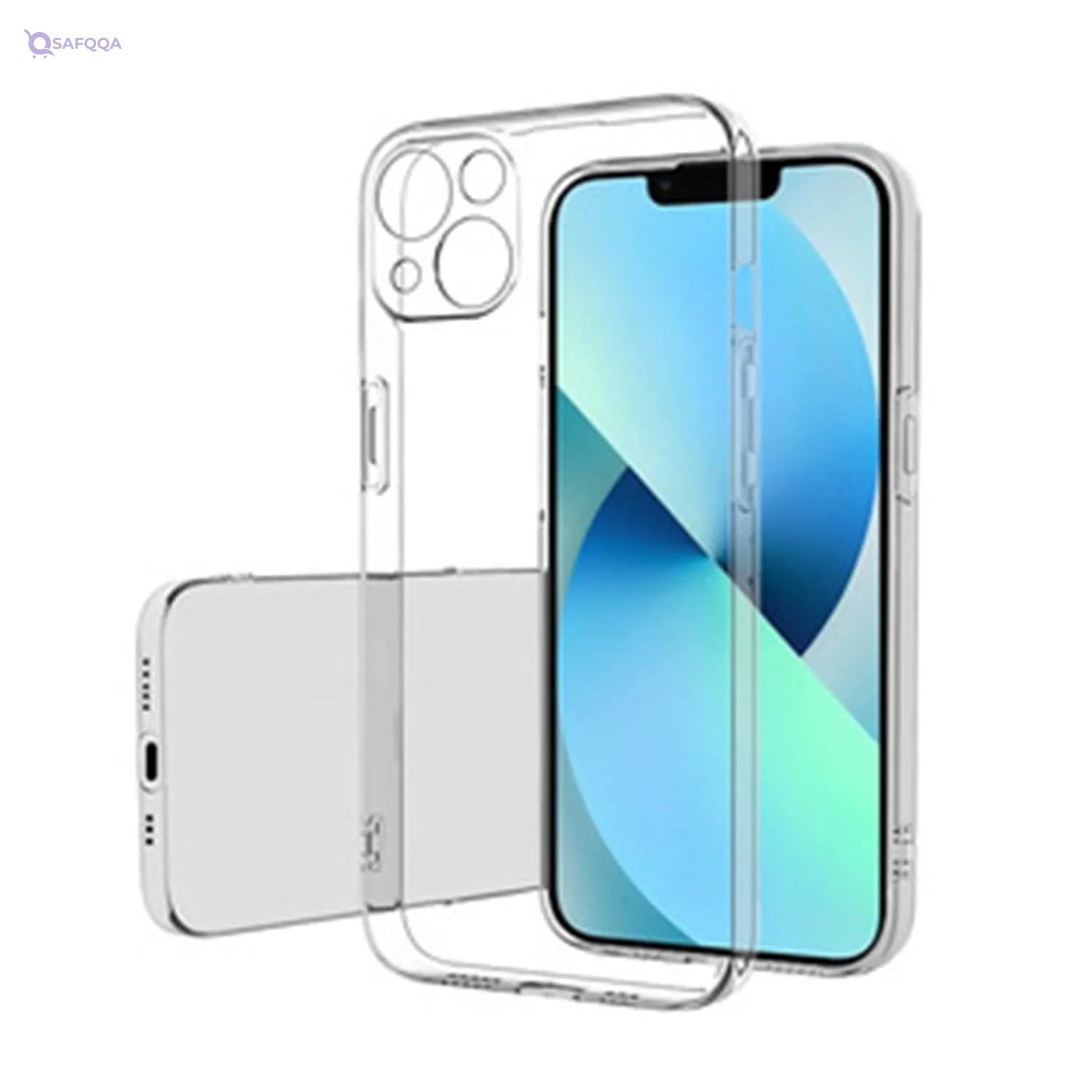 Transparent TPU Case for iPhone 13 – Stylish & Protective - Safqqa