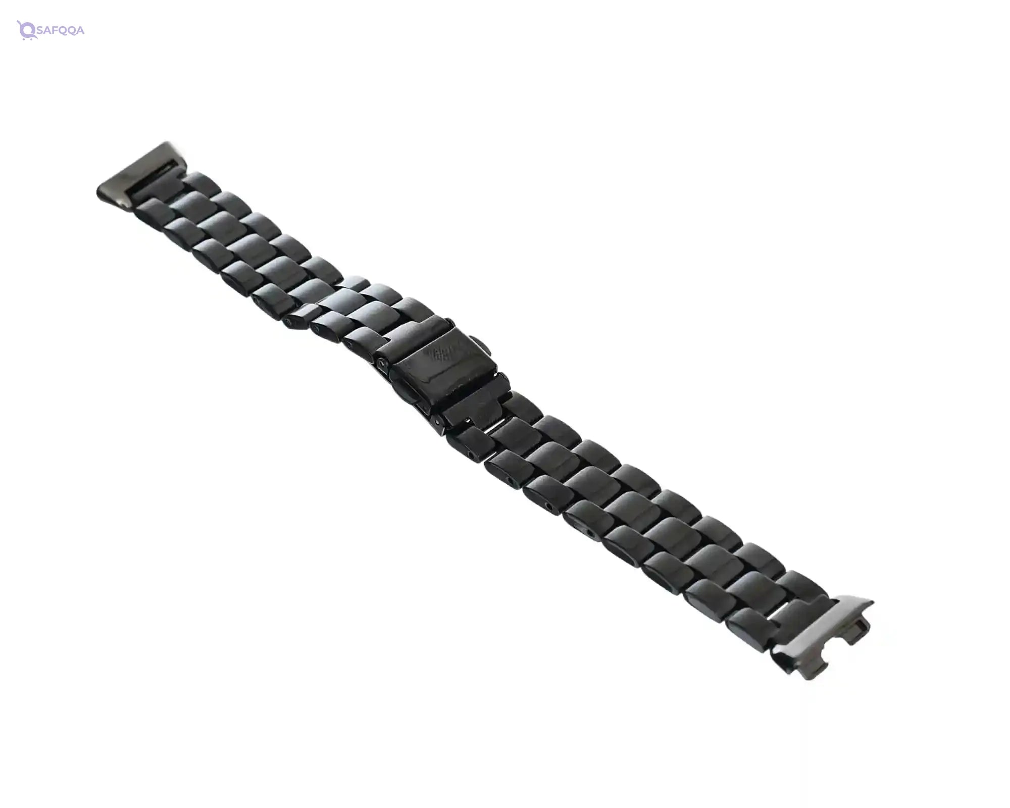 accessories shop Metal Watch Strap With Classic Design And Flexibility For Smart Watch Honor 8 mm - Black - Safqqa