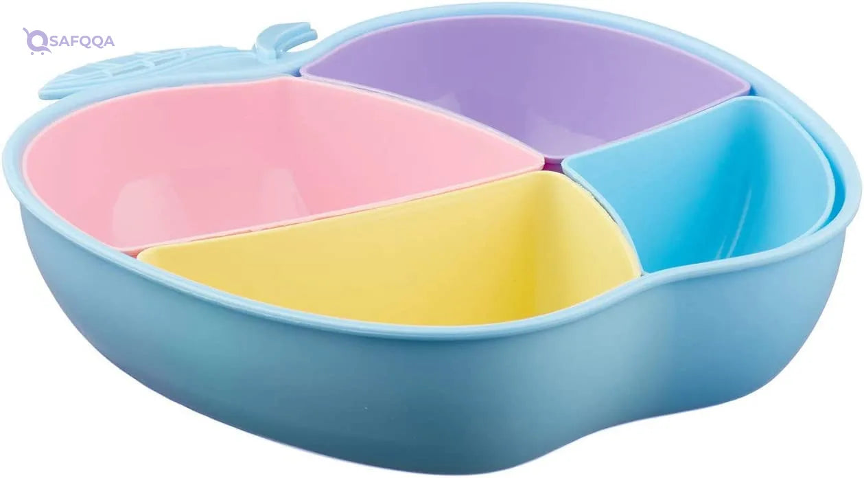 Elyassin Plastic Snack And Nut Dish With 4 Compartments - Safqqa