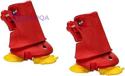 Gimi 4013643 B-Lock Stair Anti-Slip Stabilizers, 2 Pieces - Red & Yellow - Safqqa Egypt