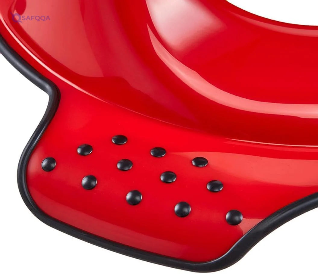 keeeper Children's Toilet Seat, For 18 months to 4 years, Anti-Slip Design, Ewa, Cherry Red - Safqqa