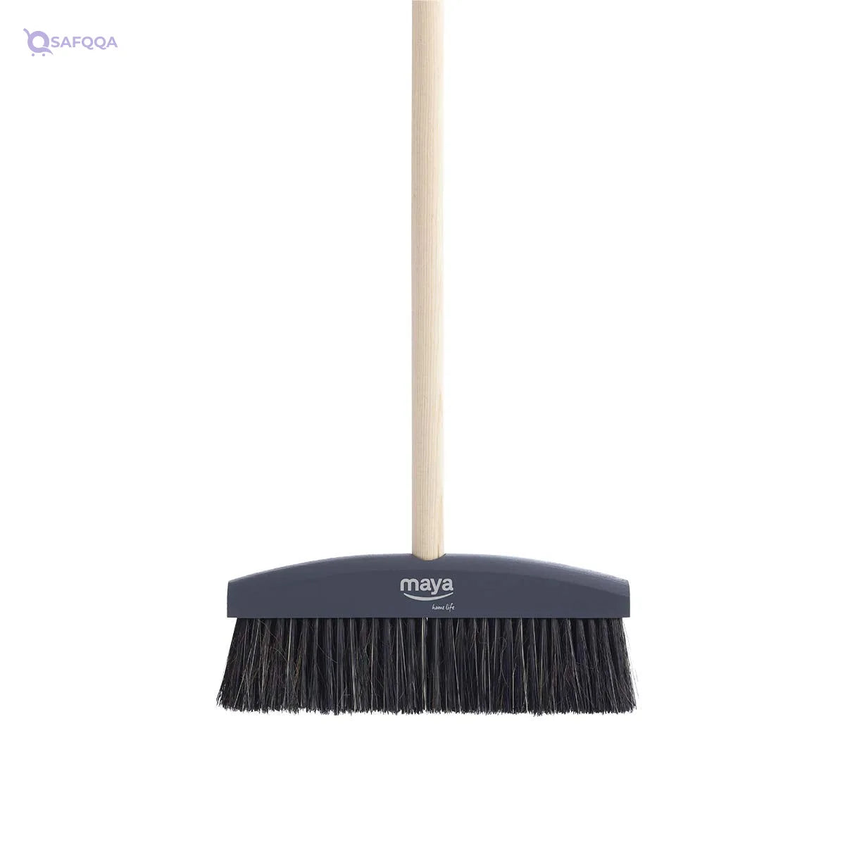 Maya Kinnell Broom + Handle Grey  Durable plastic construction for long-lasting use - Safqqa