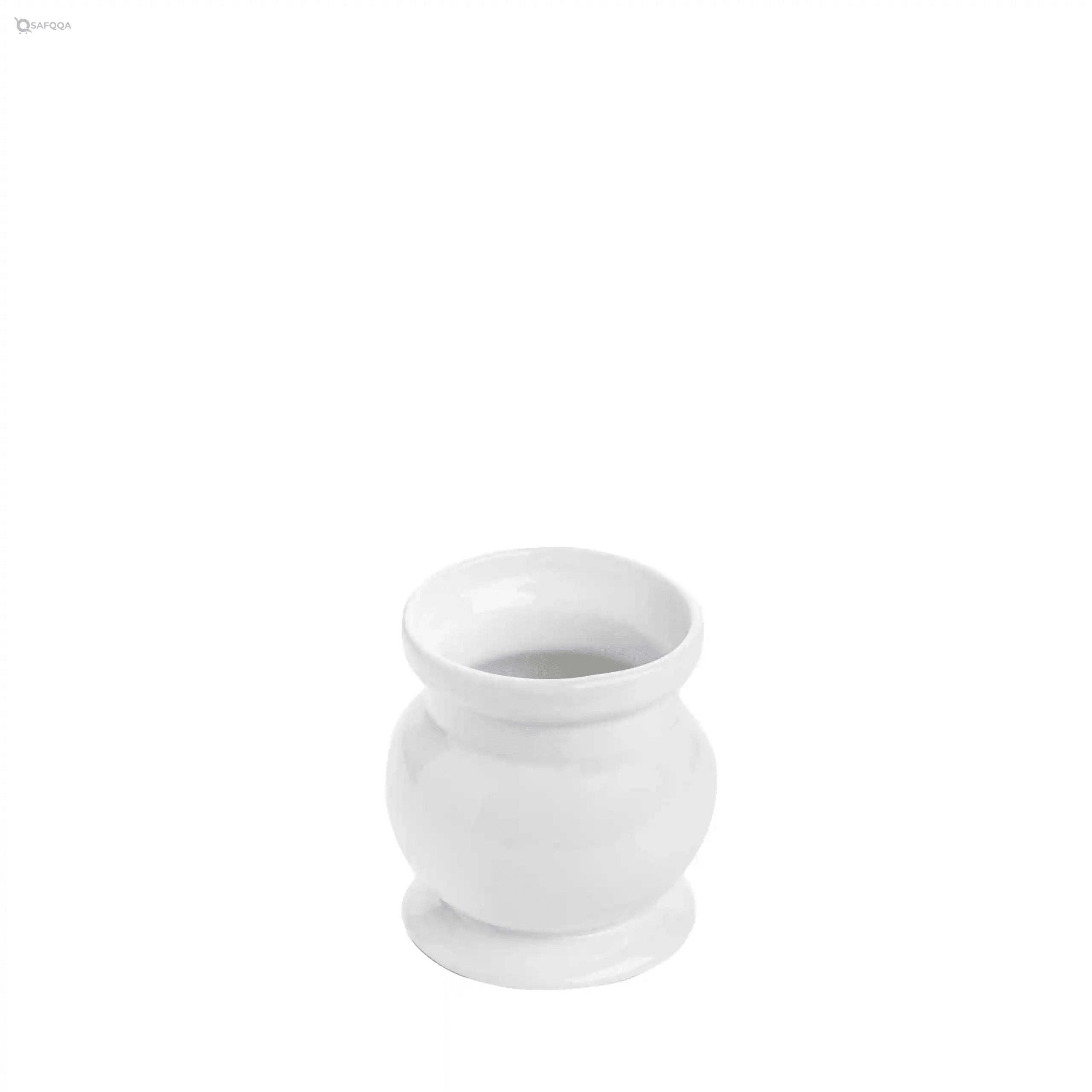 Fathy Mahmoud White porcelain Salad Jar 11.50 cm - Safqqa