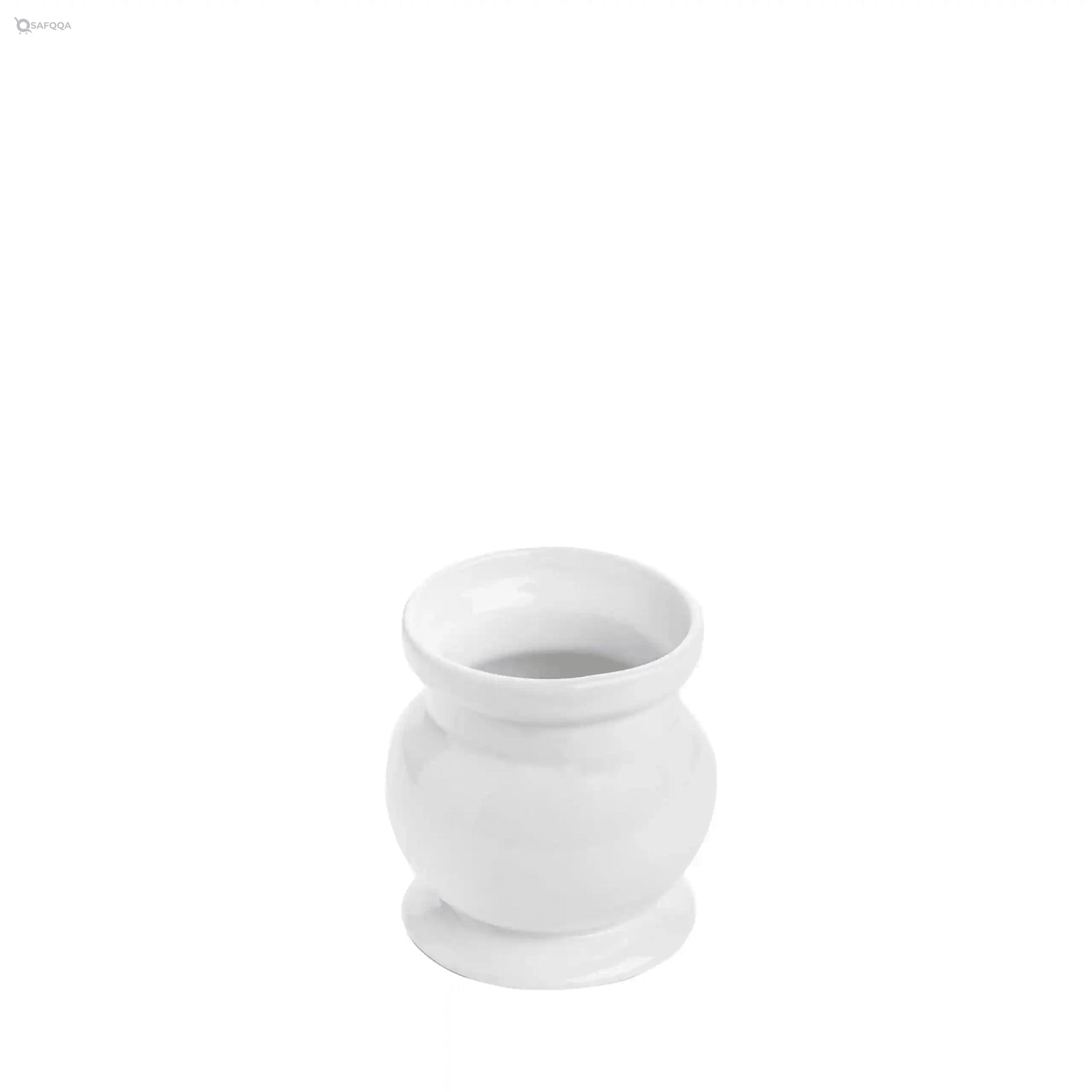Fathy Mahmoud White porcelain Salad Jar 11.50 cm - Safqqa