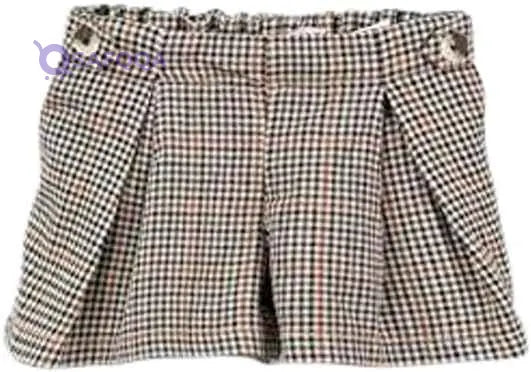 Girls' Checkered Shorts - Safqqa Egypt
