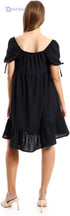 JAMILA Women's Self-Stitched Square Collar Tiered Tunic - Safqqa Egypt