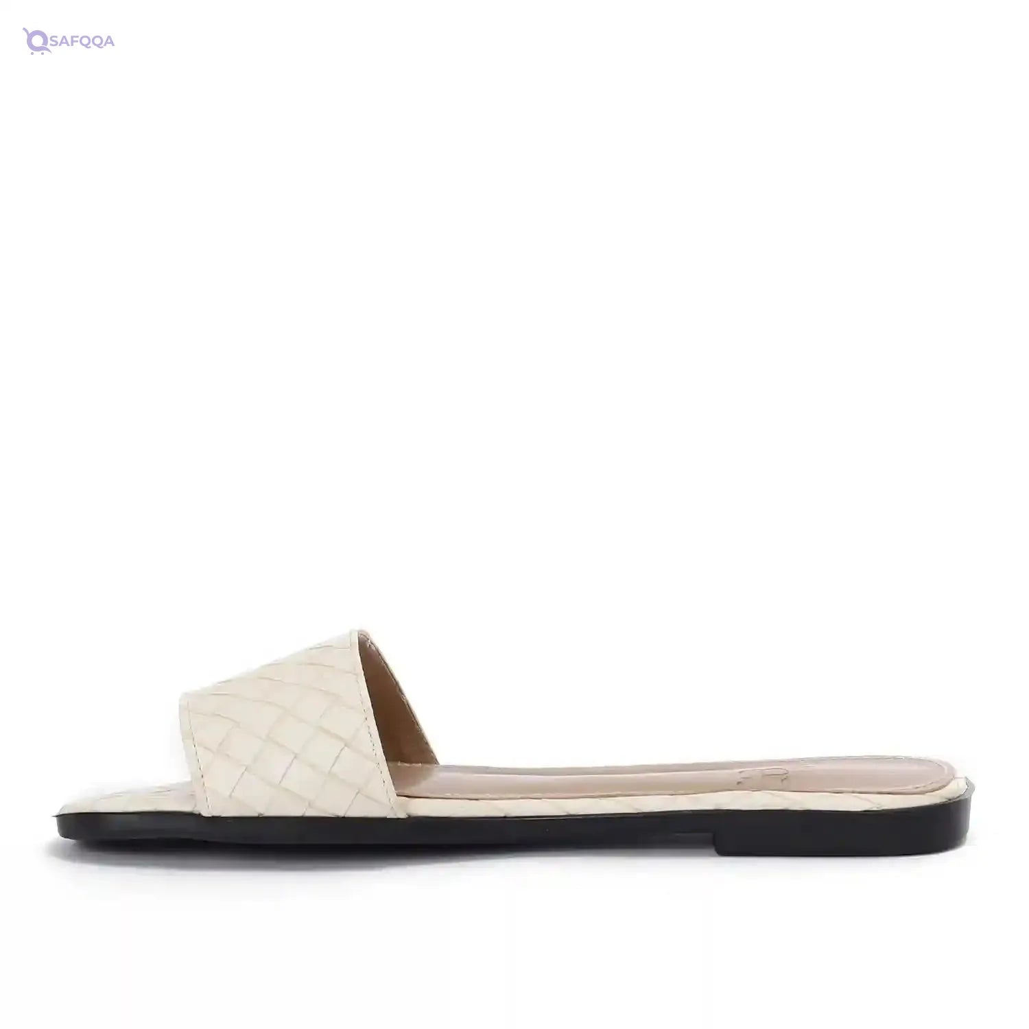 womens Braided Flat Slipper Flip-Flop - Safqqa Egypt