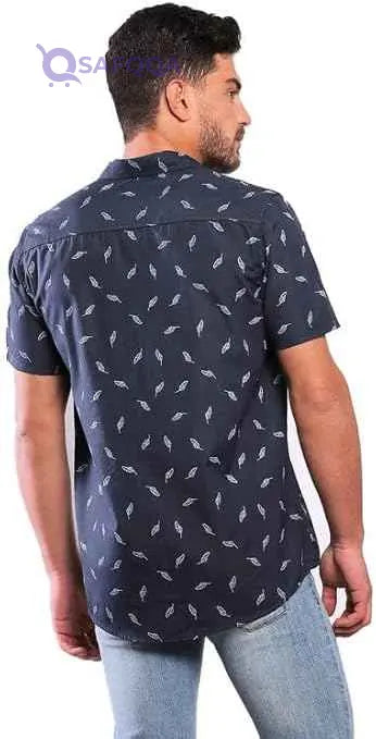 White Rabbit Men's Short Sleeve Shirt (Model: WR2085S21) - Safqqa Egypt