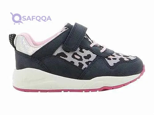 Sprox Girls' Leopard Pattern Velcro Closure Sneakers - Safqqa Egypt