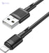 Hoco X83 - Victory Charging And Data Transmittion Cable (2.4A - 1M), USB-A To Lightning Plug, Compatible With Apple iPhone iPad Airpods - Safqqa