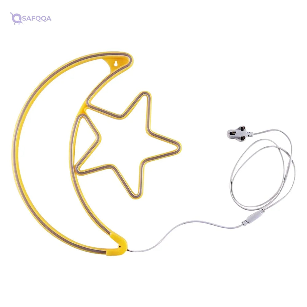 Helal Full Decorative LED Moon & Stars Lamp - Safqqa