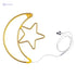 HILALFUL Moon Star Medium | Suitable for Living Room, Bedroom and Outdoor | Perfect Festive Gift for Home Decoration in Ramadan, Eid, Birthdays, Weddings, Housewarming | 1.5 m Cable - Safqqa Egypt