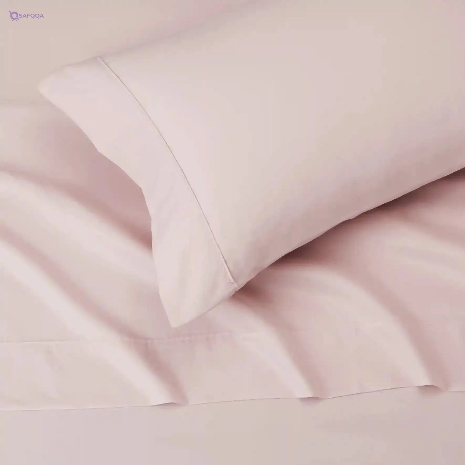Generic Lightweight Super Soft Easy Care Microfiber 3-Piece Bed Sheet Set with 35.56 CM Deep Pockets, Twin, Blush Pink - Safqqa