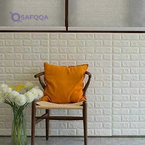 Dengyue Self-Adhesive 3D Brick Wall Sticker – Waterproof Foam Wall Panels for Home Decor, Easy Peel & Stick - Safqqa