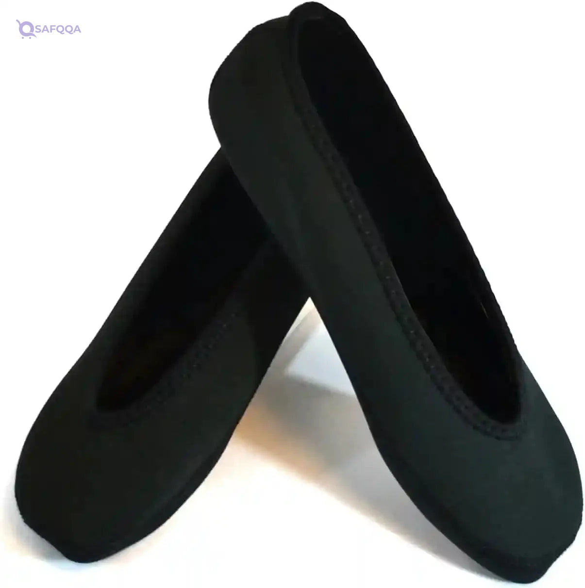 Nufoot Ballet Flats Indoor Womens Shoes , Black, Small Ideal for home,  yoga, or travel use - Safqqa