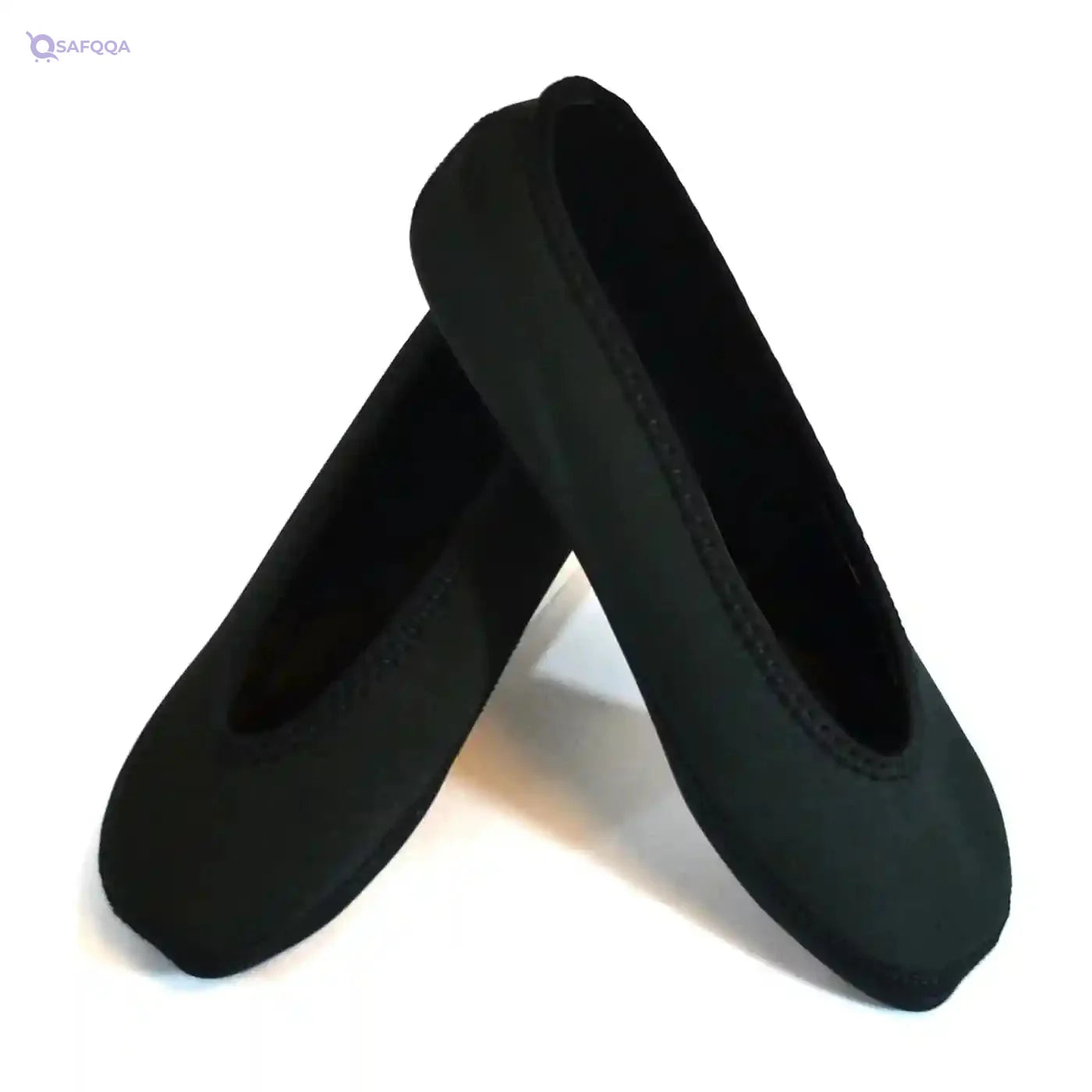 Nufoot Ballet Flats Indoor Womens Shoes , Black, Small Ideal for home,  yoga, or travel use - Safqqa