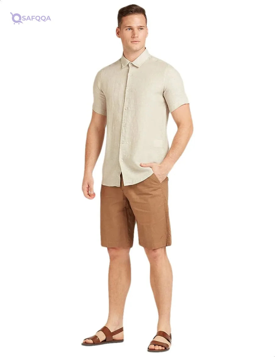 Splash Mid-Rise Elastic-Waistband Solid Shorts For Men,• Comfortable cut allowing free movement. - Safqqa