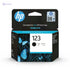 Hp 123 Ink Cartridge - F6v17ae, Black- Damage Box - Safqqa