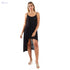 JAMILA Women Spaghetti Sleeves Wide Round Collar Dress - Safqqa