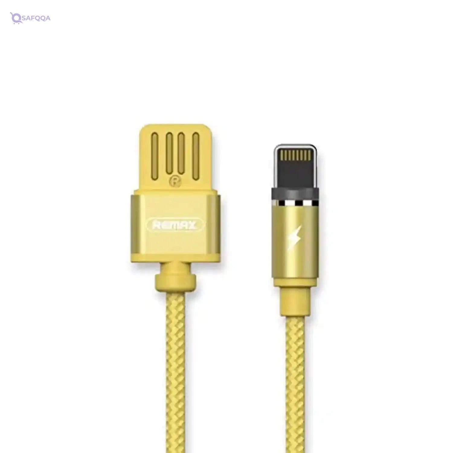 REMAX DATA CABLE RC-095I LIGHTNING CABLE 1M, GOLD - Safqqa Egypt