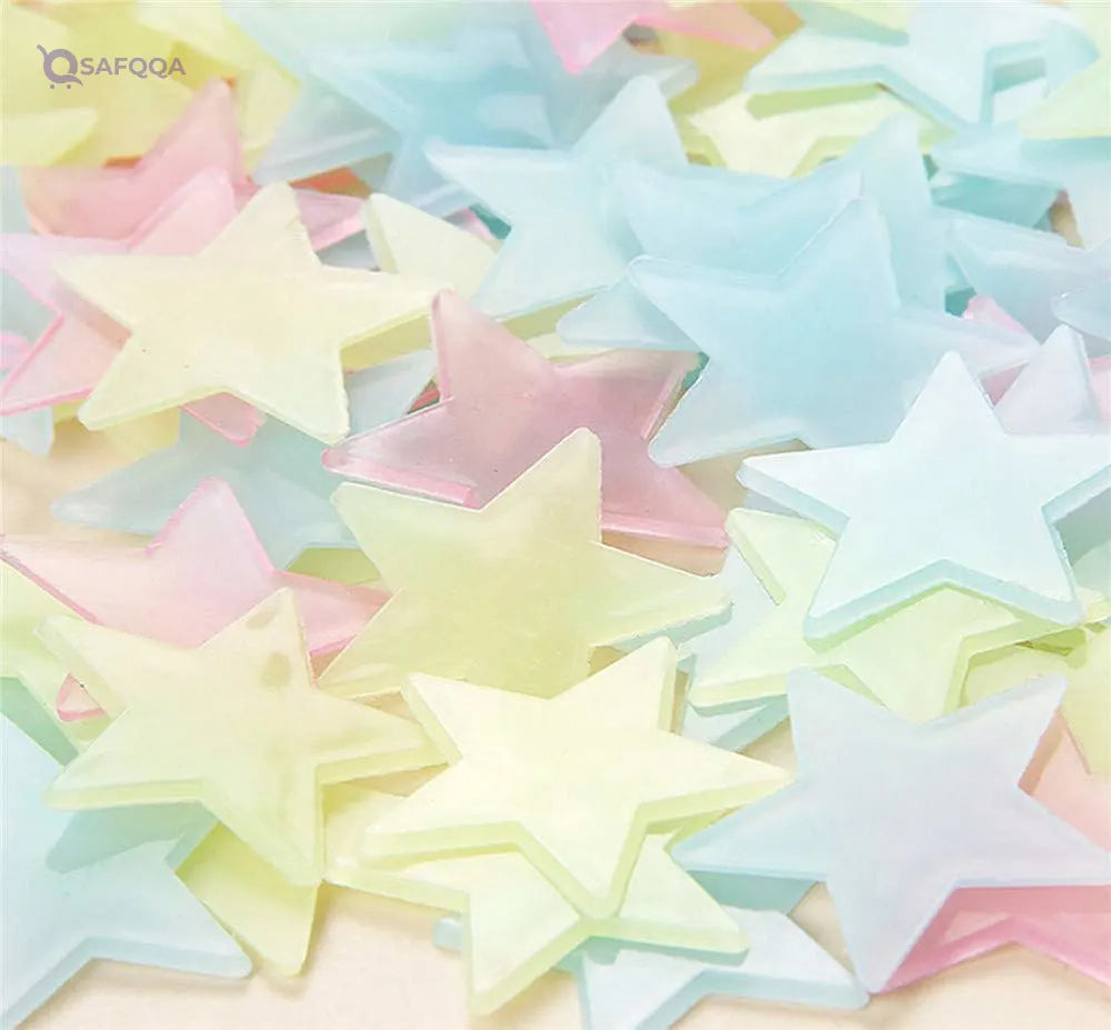 Senlinlv Luminous Star-Shaped Wall Stickers For Home Decoration - Safqqa
