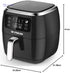 Fresh Air Fryer without Oil, 5.5 Litres, 1800 Watt - Black (Minor Scratch)- Damage Box - Safqqa