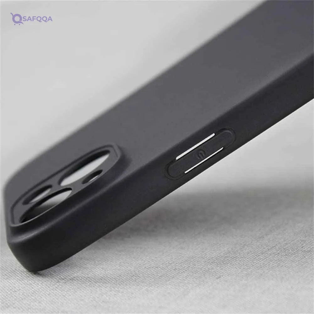 Case for iPhone 14, 6.1-Inch, Silky-Soft Touch, Full-Body Protective Case, Shockproof Cover with Microfiber Lining(Black) - Safqqa