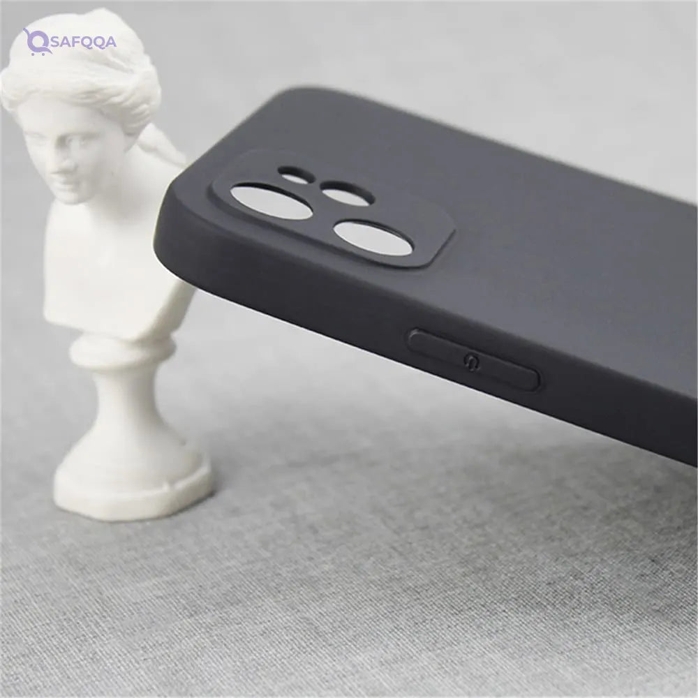 GXFCZD Case for iPhone 12, 6.1-Inch, Silky-Soft Touch, Full-Body Protective Case, Shockproof Cover with Microfiber Lining. - Safqqa