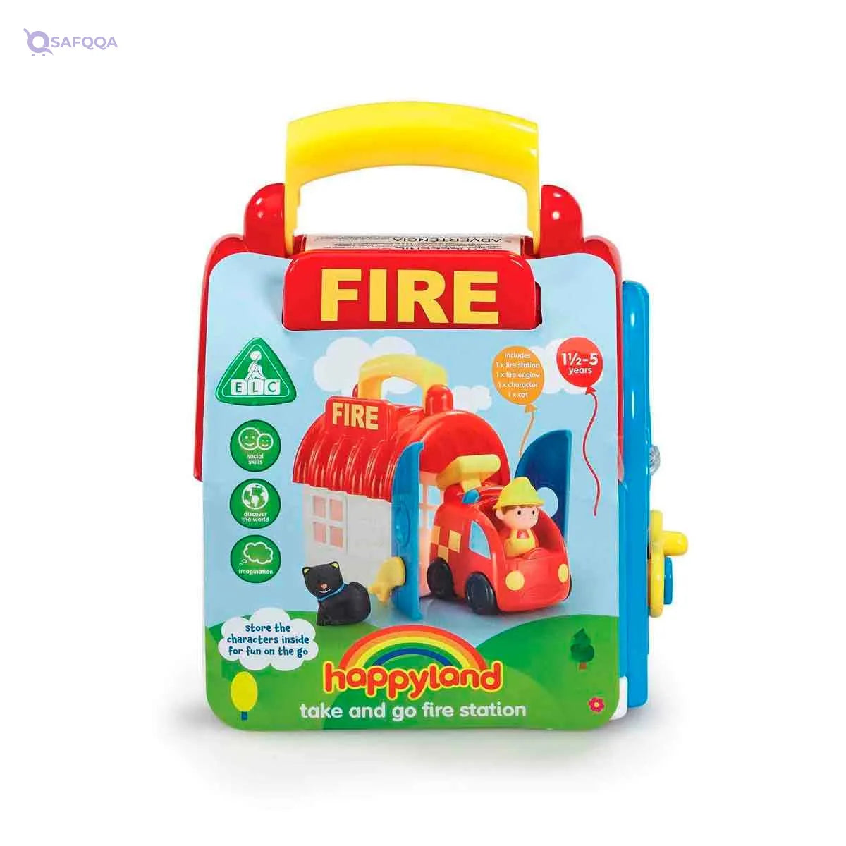 Early Learning Centre HappyLand Take and Go Fire Station Playset - Safqqa