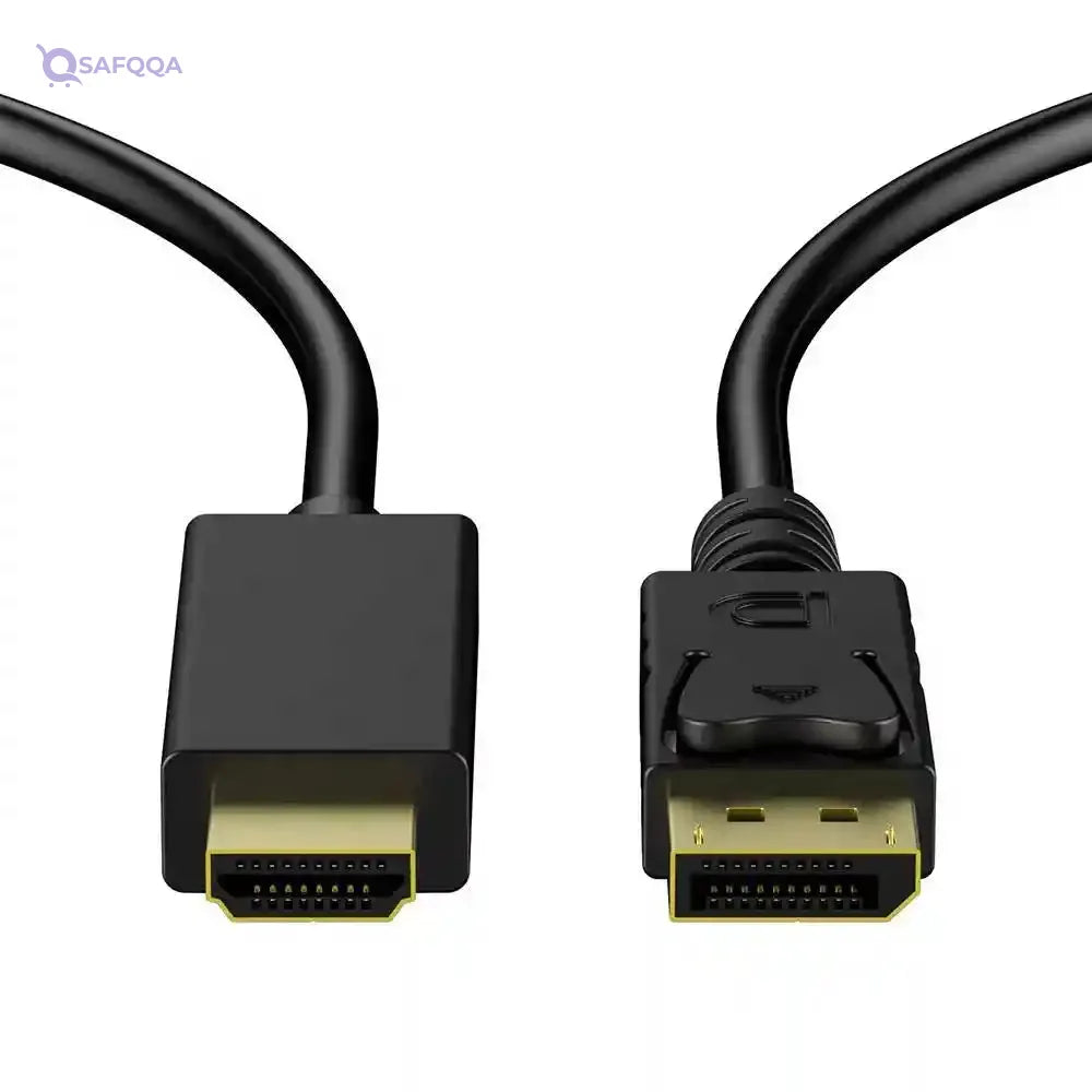 1.8m Display Port Display Port Male DP-HDMI Male Adapter Converter Cable for PC Laptop HD Projector - Safqqa Egypt