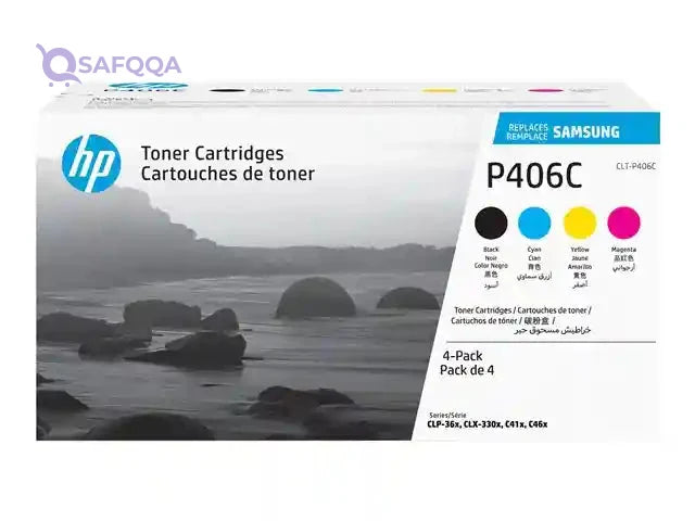 Samsung CLT-P406C - 4-pack - black, yellow, cyan, magenta - original - toner cartridge (SU375A) - Safqqa Egypt