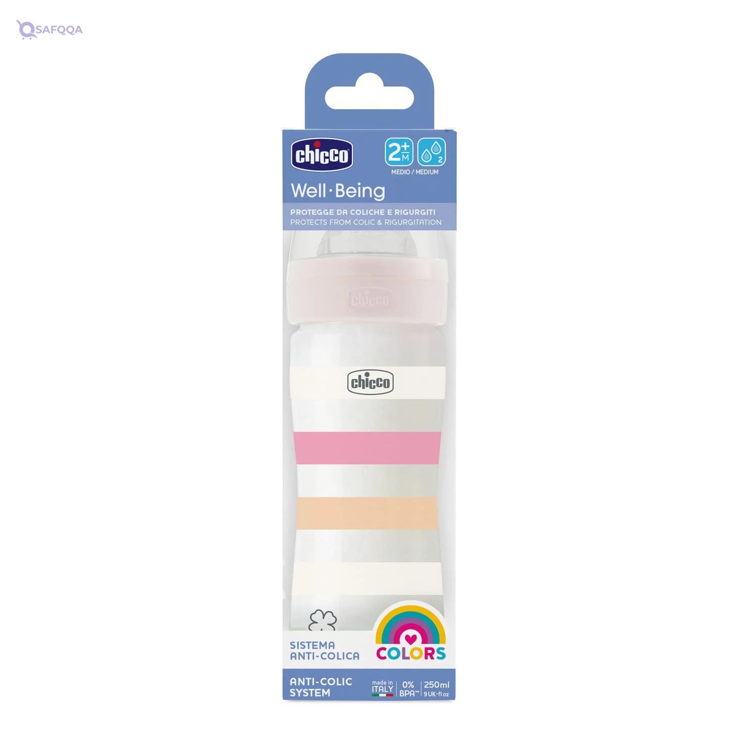 Chicco Baby Feeding Bottle – 250 ml - Safqqa