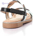 grinta girls RH256-BLACK Flat Sandal - Safqqa Egypt