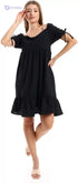 JAMILA Women's Self-Stitched Square Collar Tiered Tunic - Safqqa Egypt