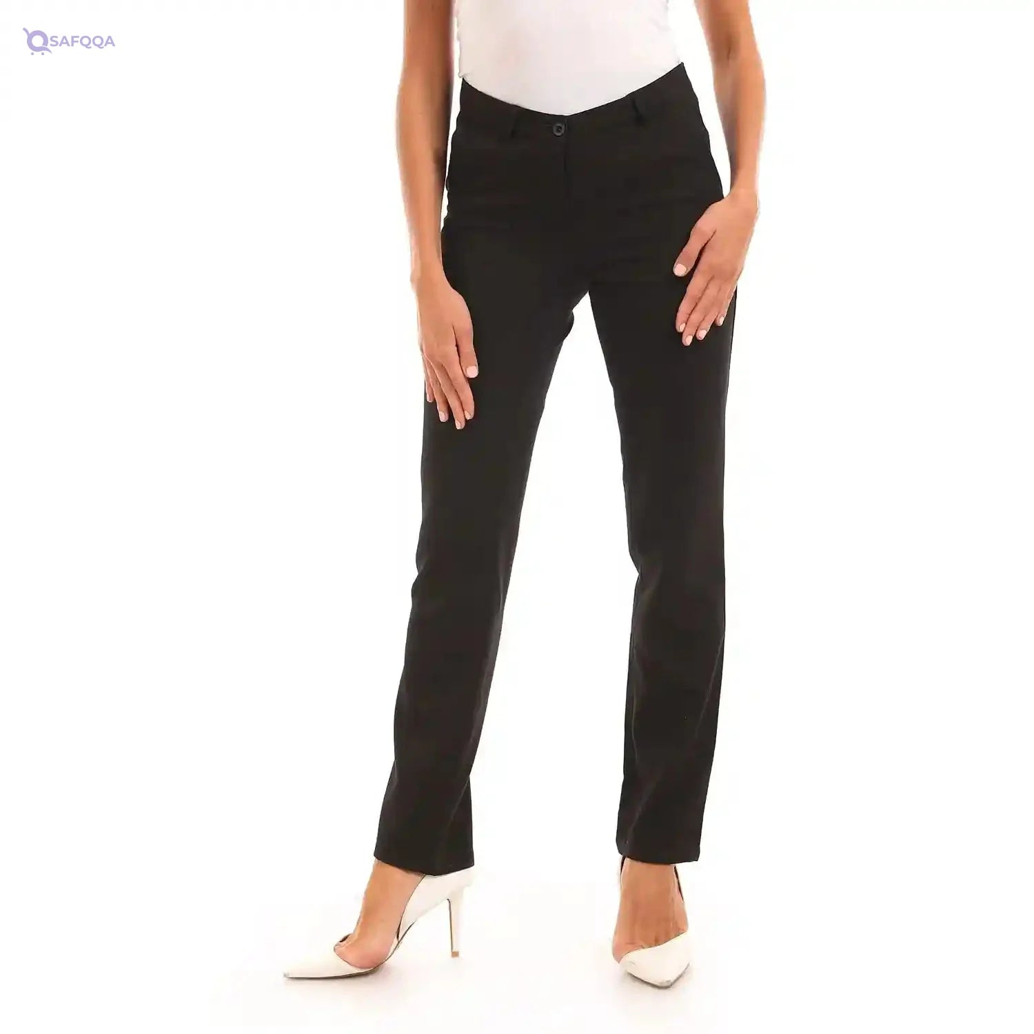 esla_Pants For Women_Dark Brown_ - Safqqa Egypt