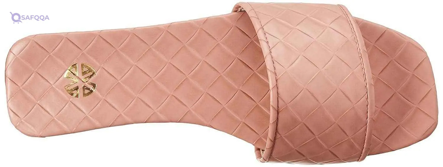 Quilted Square Toe Heeled Slides for Women - Safqqa Egypt