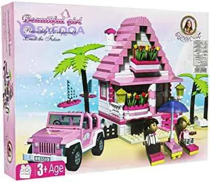 Beach house block-puzzle toy for girls from Princess Diary 24401 - Multicolored - Safqqa Egypt