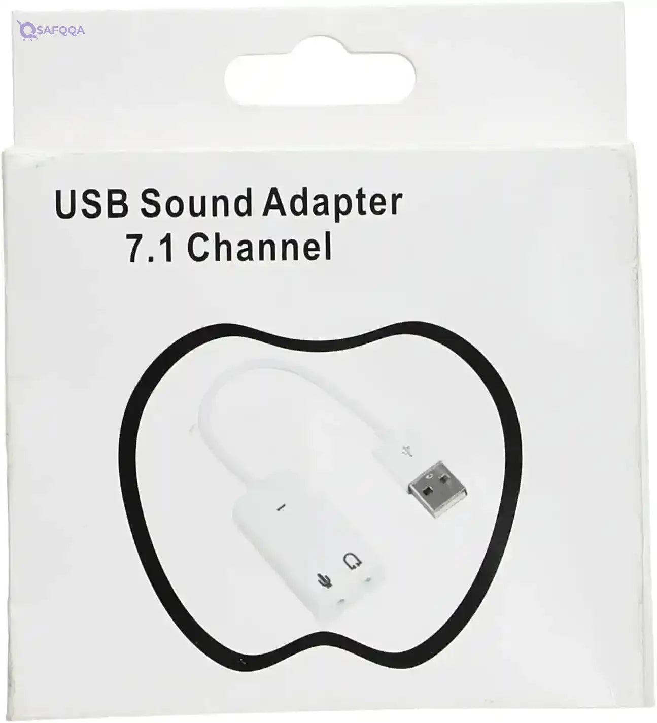 Generic 7.1 Channel USB External Sound Card Audio Adapter with Mic (White) - Safqqa Egypt