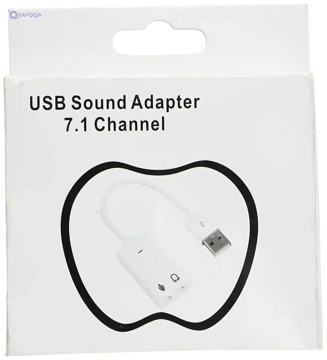 Generic 7.1 Channel USB External Sound Card Audio Adapter with Mic (White) - Safqqa Egypt