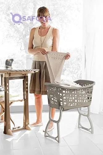 Bama Stand-Up Laundry Basket with Legs - Safqqa