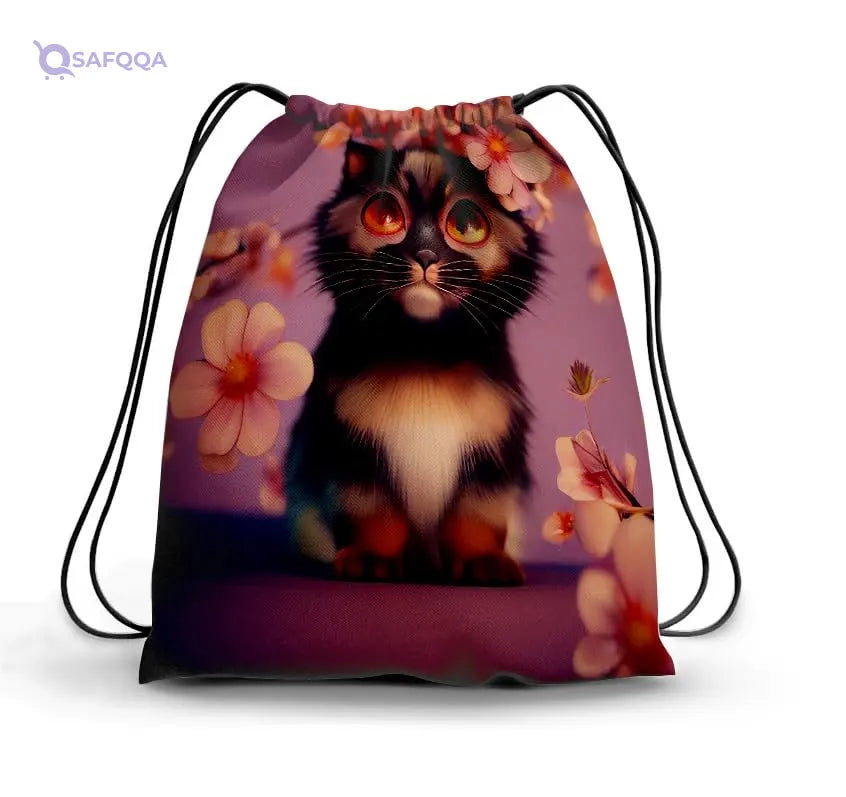 TAT DRAWSTRING BAG - 806, MultiColor, Large - Safqqa