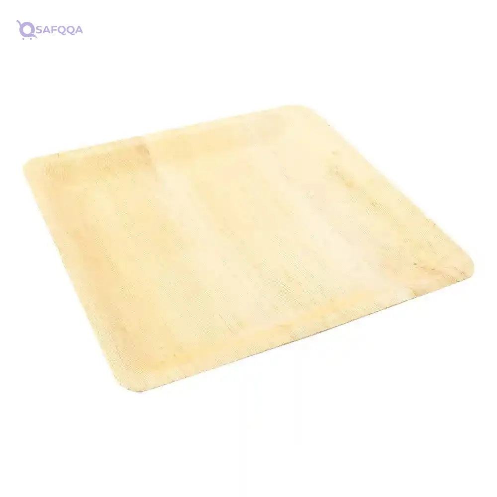 Bamboo Leaf Dinner Plate, Square Bamboo Leaf Plate - Large, Entree - 9.8" - 10ct Retail Packs - Restaurantware - Safqqa