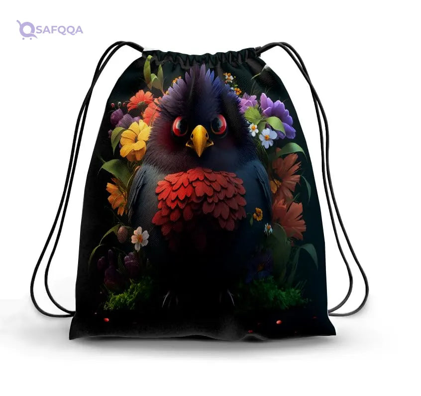 TAT DRAWSTRING BAG - 968, MultiColor, Large - Safqqa